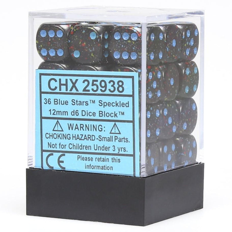 CHX 25938 Speckled 12mm d6 Blue Stars Block (36)-1