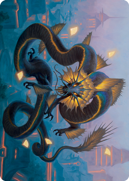Ao, the Dawn Sky 1 Art Card [Kamigawa: Neon Dynasty Art Series]-1