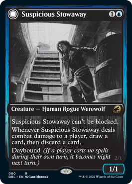 Suspicious Stowaway // Seafaring Werewolf [Innistrad: Double Feature]-1