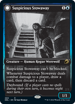 Suspicious Stowaway // Seafaring Werewolf [Innistrad: Double Feature]-1