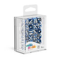 Oakie Doakie Dice D6 12 mm Gemi - Liquid Steel (36)-1