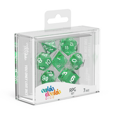 Oakie Doakie Dice RPG Set Speckled - Green (7)-1