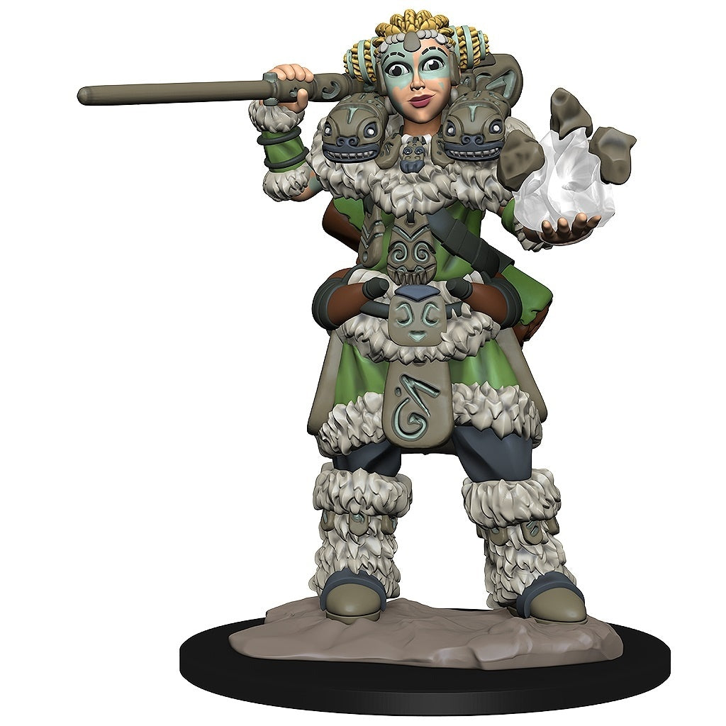 WizKids Wardlings RPG Figures Girl Druid & Stone Creature-1