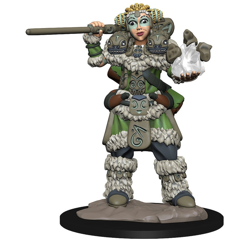 WizKids Wardlings RPG Figures Girl Druid & Stone Creature-1
