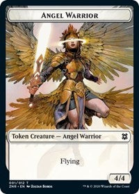 Angel Warrior // Hydra Double-Sided Token [Zendikar Rising Tokens]-1