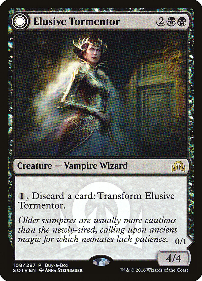 Elusive Tormentor // Insidious Mist (Buy-A-Box) [Shadows over Innistrad Promos]-1