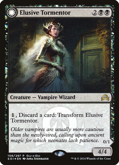 Elusive Tormentor // Insidious Mist (Buy-A-Box) [Shadows over Innistrad Promos]-1