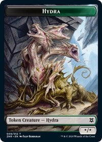 Hydra // Kor Warrior Double-Sided Token [Zendikar Rising Tokens]-1