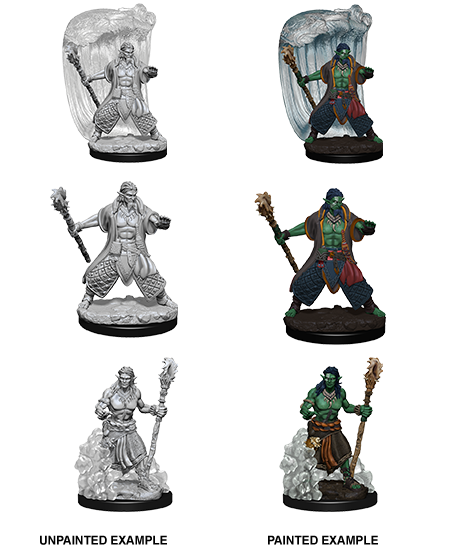 D&D Nolzurs Marvelous Unpainted Miniatures Water Genasi Male Druid-1