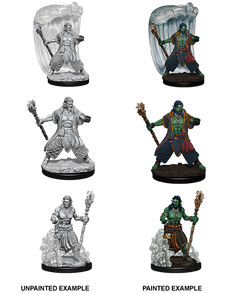 D&D Nolzurs Marvelous Unpainted Miniatures Water Genasi Male Druid-1