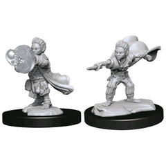 Pathfinder Deepcuts Unpainted Miniatures Halfling Wizard Male-1
