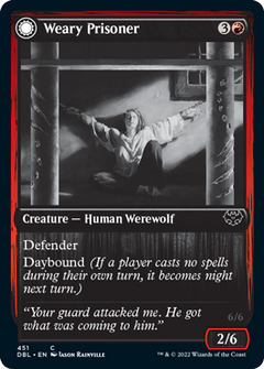 Weary Prisoner // Wrathful Jailbreaker [Innistrad: Double Feature]-1