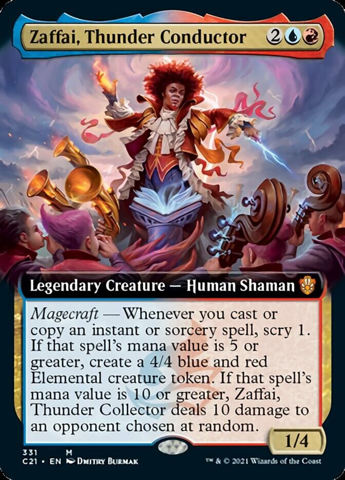 Zaffai, Thunder Conductor (Extended Art) [Commander 2021]-1
