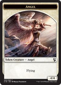Angel // Soldier Double-Sided Token [Commander 2018 Tokens]-1