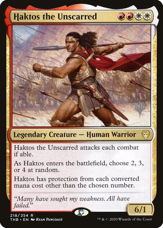 Haktos the Unscarred [Theros Beyond Death Promos]-1