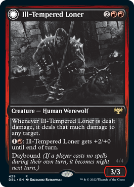 Ill-Tempered Loner // Howlpack Avenger [Innistrad: Double Feature]-1