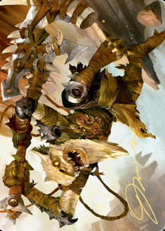 Teeterpeak Ambusher Art Card (Gold-Stamped Signature) [Zendikar Rising Art Series]-1