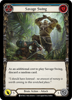 Savage Swing (Blue) [U-WTR022] (Welcome to Rathe Unlimited)  Unlimited Rainbow Foil-1