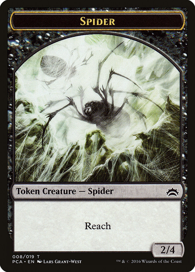 Spider // Saproling Double-Sided Token [Planechase Anthology Tokens]-1