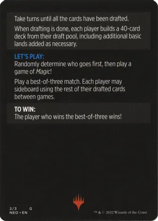 Winchester Draft (Magic Minigame) [Kamigawa: Neon Dynasty Minigame]-2