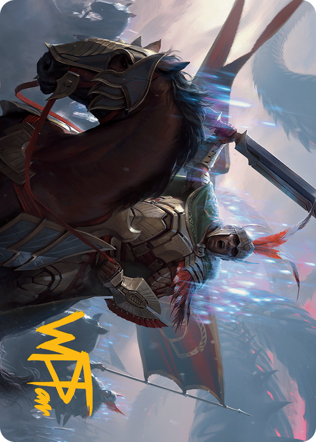 Marshal of Zhalfir Art Card (Gold-Stamped Signature) [March of the Machine Art Series]-1