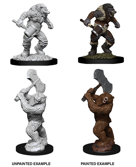 D&D Nolzurs Marvelous Unpainted Miniatures Wereboar & Werebear-1