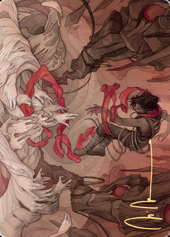 Thwart the Grave Art Card (Gold-Stamped Signature) [Zendikar Rising Art Series]-1