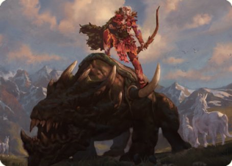 Meria's Outrider Art Card [Dominaria United Art Series]-1