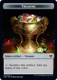 Treasure // Icy Manalith Double-Sided Token [Kaldheim Tokens]-1