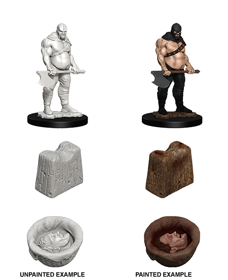 WizKids Deep Cuts Miniatures Executioner & Chopping Block-1