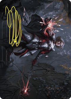 Rowan, Scion of War Art Card (31/81) (Gold-Stamped Signature) [Wilds of Eldraine Art Series]-1