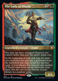 The Lady of Otaria (Foil Etched) [Dominaria United Commander]-1