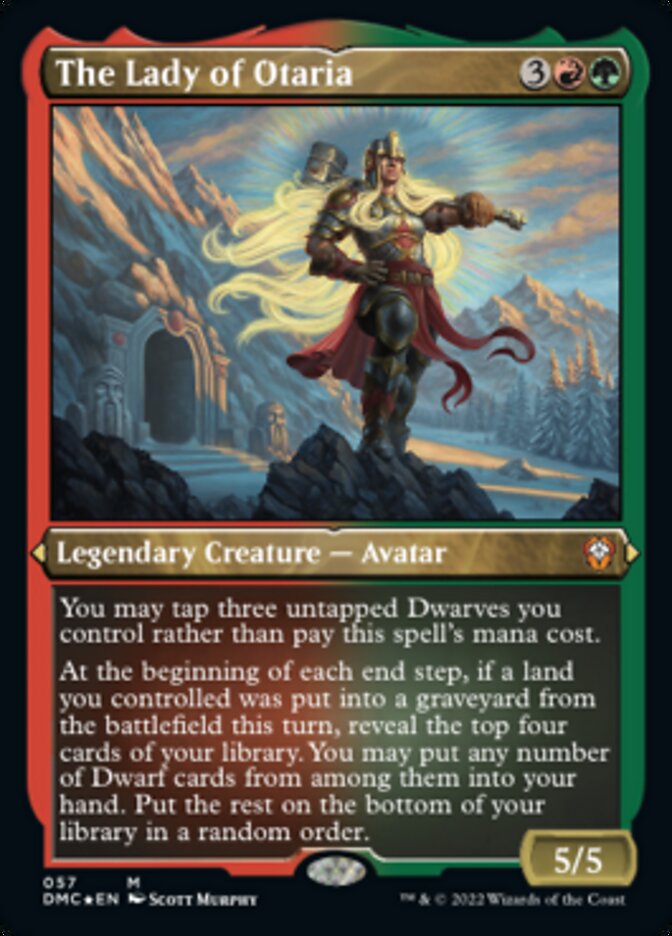 The Lady of Otaria (Foil Etched) [Dominaria United Commander]-1