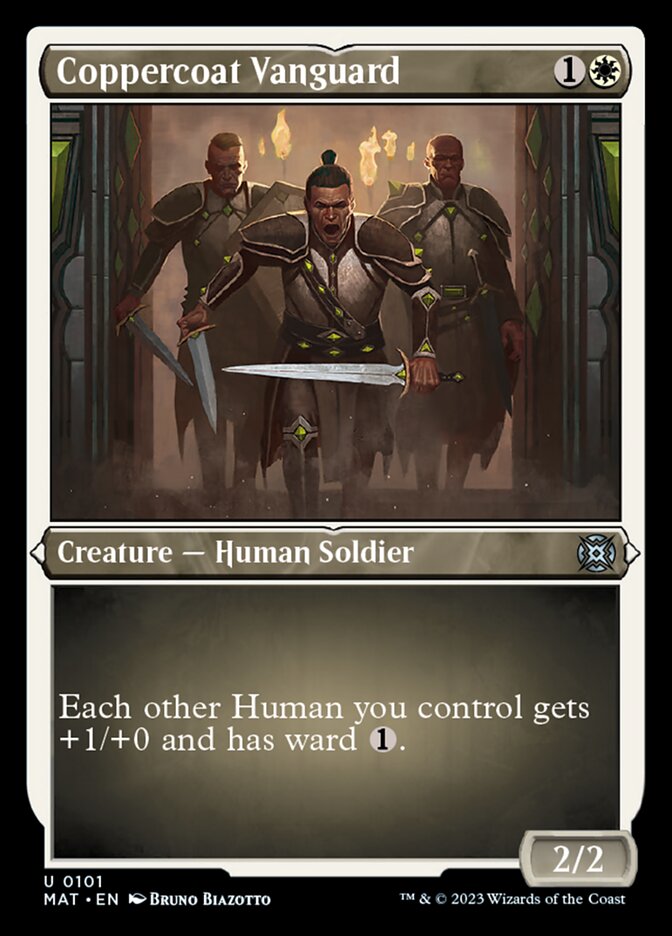 Coppercoat Vanguard (Foil Etched) [March of the Machine: The Aftermath]-1