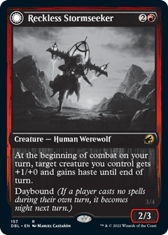 Reckless Stormseeker // Storm-Charged Slasher [Innistrad: Double Feature]-1