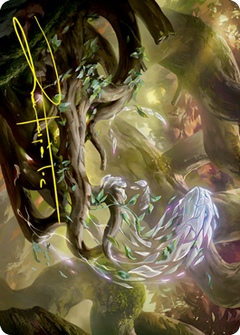 Emergent Sequence Art Card (Gold-Stamped Signature) [Strixhaven: School of Mages Art Series]-1
