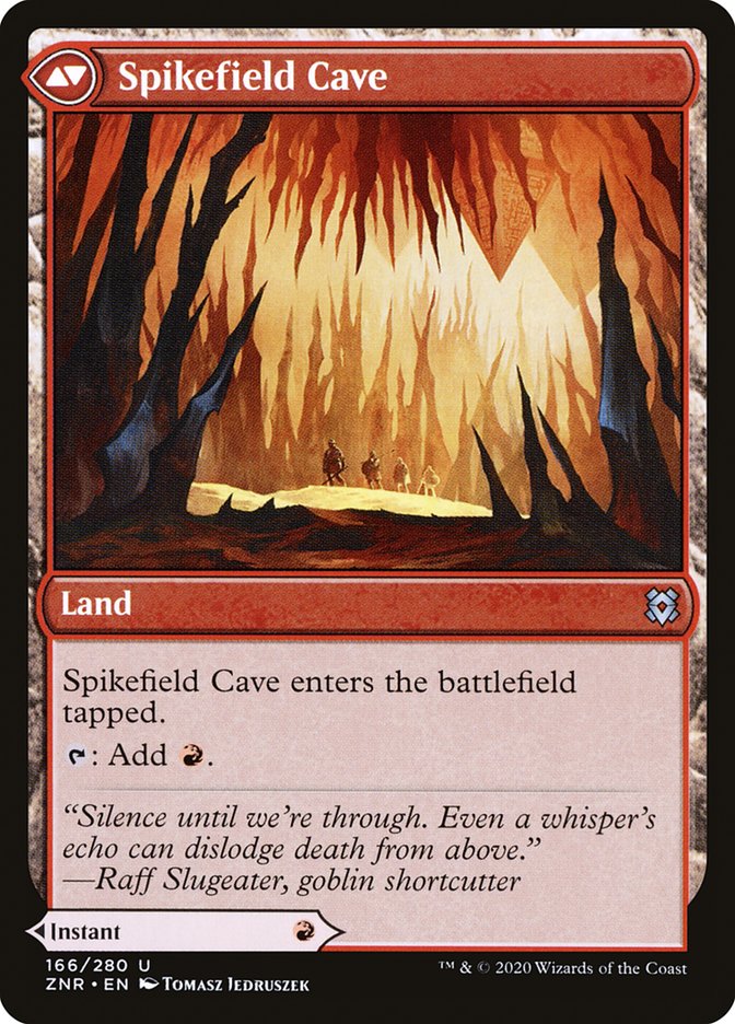 Spikefield Hazard // Spikefield Cave [Zendikar Rising]-2