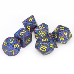 Chessex Dice Sets: Twilight Speckled Polyhedral 7-Die Set-1