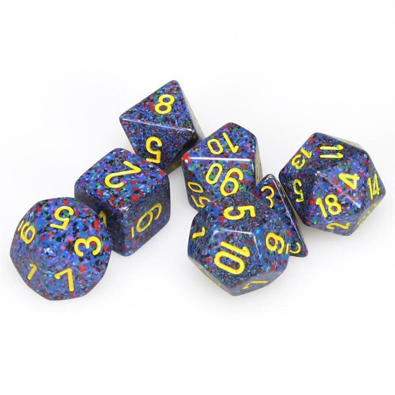 Chessex Dice Sets: Twilight Speckled Polyhedral 7-Die Set-1