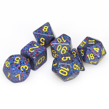 Chessex Dice Sets: Twilight Speckled Polyhedral 7-Die Set