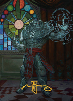Karn, Living Legacy Art Card 2 (Gold-Stamped Signature) [Dominaria United Art Series]-1
