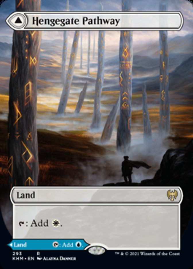 Hengegate Pathway // Mistgate Pathway (Borderless Alternate Art) [Kaldheim]-1