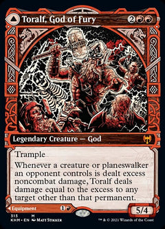 Toralf, God of Fury // Toralf's Hammer (Showcase) [Kaldheim]-1