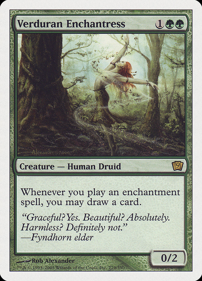 Verduran Enchantress [Ninth Edition]-1