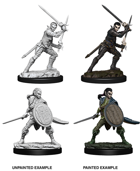 Pathfinder Battles Deep Cuts Female Elf Fighter-1