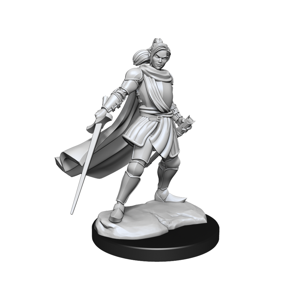 Critical Role Unpainted Miniatures Half-Elf Paladin Xhorhas Female (2)