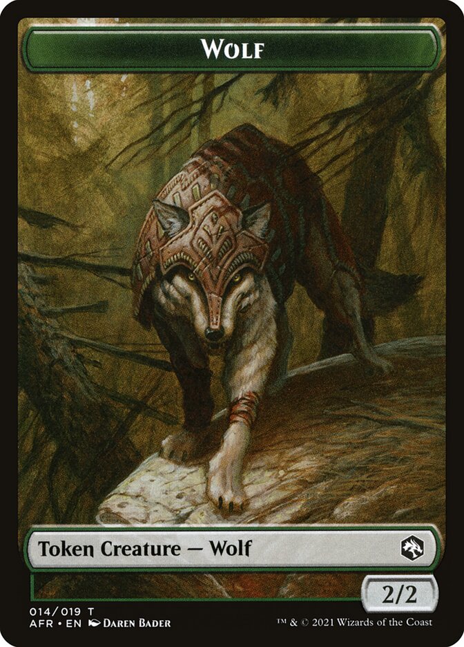 Myr (007) // Wolf Double-Sided Token [Double Masters Tokens]-2
