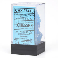 CHX 27416 Frosted Caribbean Blue/White 7-Die Set-1