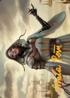 Phyrexian Missionary Art Card (Gold-Stamped Signature) [Dominaria United Art Series]-1