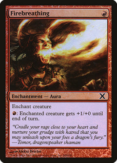 Firebreathing (Premium Foil) [Tenth Edition]-1